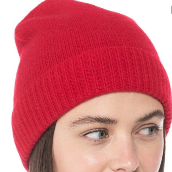 Charter Club Accessories - Charter Club red 100% Cashmere beanie hat and mitten set. NWT